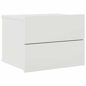 vidaXL Нощно шкафче, бяло, 40x30x30 см, инженерно дърво