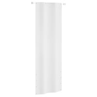 vidaXL Балконски параван, бял, 80x240 см, оксфорд плат