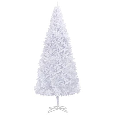 vidaXL Изкуствено коледно дърво с LED, 500 см, бяло