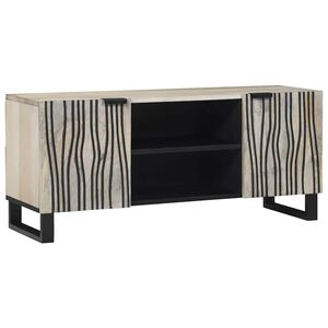 vidaXL ТВ Единици 105 x 33 x 46 см Бяло Инженерна дървесина