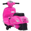 vidaXL Електрическа играчка мотоциклет Vespa GTS300, розов