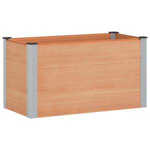 vidaXL Градинска повдигната леха Кафяво 100 x 50 x 54 cm