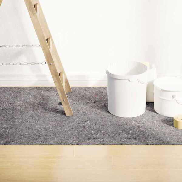 vidaXL Неплъзгащи се панталони за бояджии 2 бр. 25 м 280 g/m&sup2; Сив