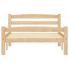 vidaXL Рамка за легло, бор масив, 90x200 cм