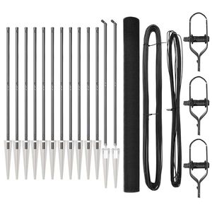 vidaXL Стълб за ограда. Сиво