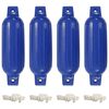 vidaXL Броня за лодка 4 бр синя &Oslash; 11x40 см PVC