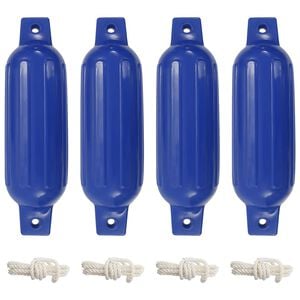 vidaXL Броня за лодка 4 бр синя &Oslash; 11x40 см PVC
