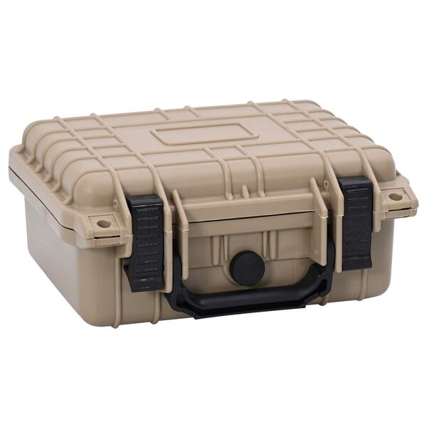 vidaXL Твърд калъф Пясък 27 x 24.5 x 12.5 см Полипропилен и ABS