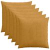 vidaXL Калъфка за възглавница 6 pcs HEERLEN Жълто 60 x 60 cm кордурой