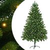 vidaXL Коледно дърво с 300 LED светодиода с поставка Зелен 180 cm ПЕ