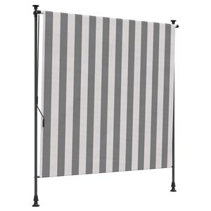 vidaXL Външна ролкова завеса Антрацит и бяло 200 x 270 cm