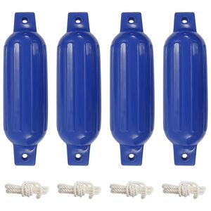 vidaXL Броня за лодка 4 бр синя 41x11,5 см PVC