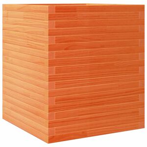 vidaXL Градински сандък восъчнокафяв 60x60x68,5 см борово дърво масив