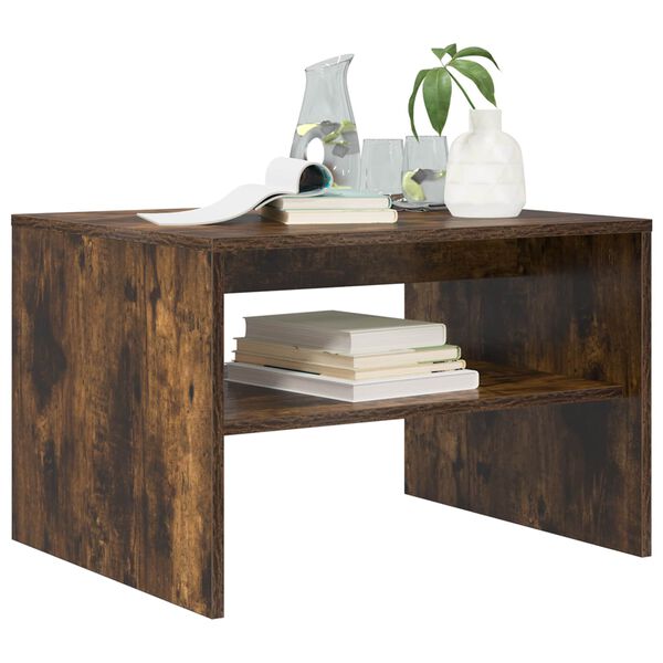 vidaXL Масичка за кафе Димян дъб 60 x 50 x 40 см Инженерно дърво