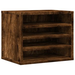 vidaXL Органайзер за бюро, опушен дъб, 36x26x29,5 см, инженерно дърво