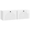 vidaXL Стенно монтиран ТВ шкаф Бял гланц 98 x 31 x 30 см