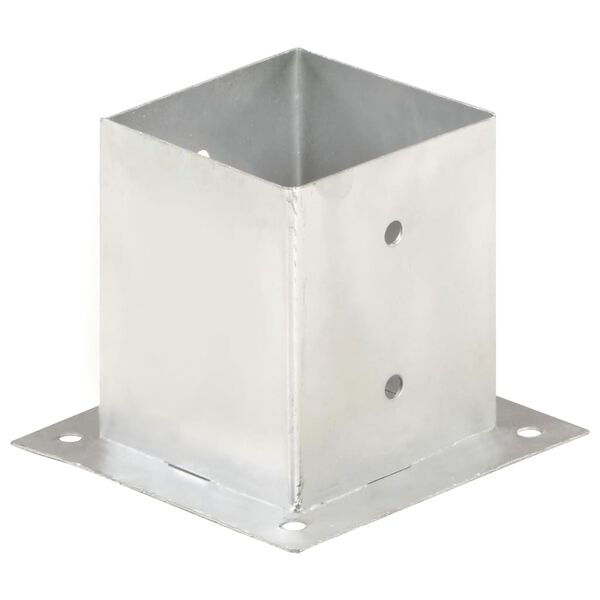 vidaXL Анкери за огради, 4 бр, поцинкован метал, 121 мм