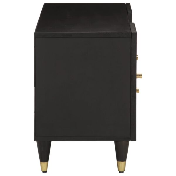 vidaXL ТВ шкаф, 105x33x46 см, масивно мангово дърво