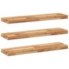 vidaXL Плаващи рафтове, 3 бр., 100x20x4 см, маслено обработени, масивна дървесина, акация