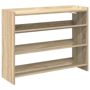 vidaXL Етажерка за обувки, дъб сонома, 80x25x62 см, инженерно дърво