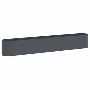 vidaXL Вдигната леха за градина Антрацит 280 x 40 x 40 см
