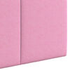 vidaXL Висяща табла Монтиране на стена Розово 170 x 55 x 5 см текстил