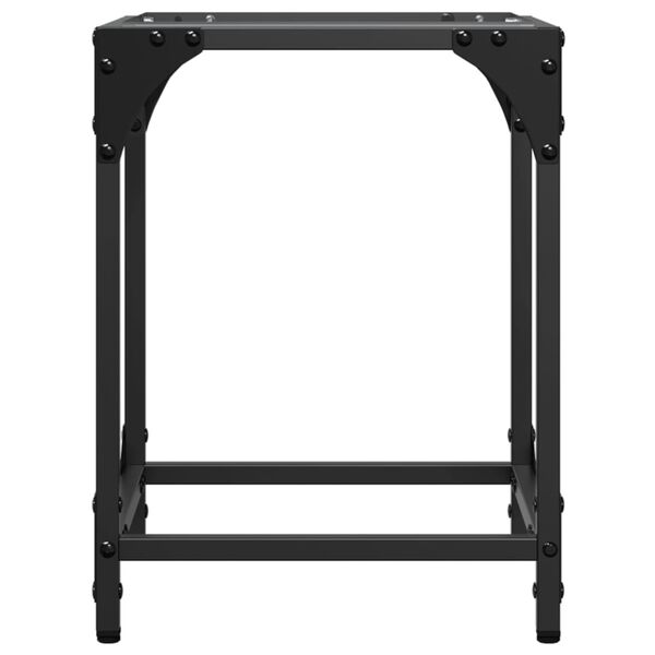 vidaXL Маси за кафе с прозрачен стъклен плот 2 бр 30x30x40 см стомана