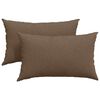 vidaXL Диван възглавници 2 pcs Кафяво 50 x 30 cm текстил