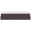 vidaXL Османска легло с матрак, тъмнокафяво, 120x190 см, плат
