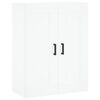 vidaXL Висок шкаф, бял, 69,5x34x180 см, инженерно дърво