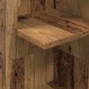 vidaXL Ъглов шкаф Старо дърво 27,5x27x140см Инженерно дърво