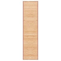 vidaXL Бамбуков килим, 80x300 см, кафяв