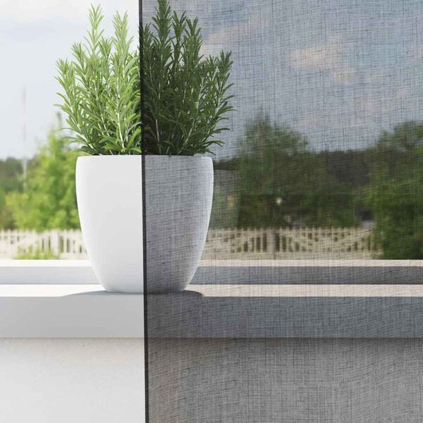 vidaXL Пердета от воал с горна част, 2 бр, черно