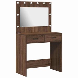 vidaXL Тоалетка Кафяв дъб 78,5 x 41 x 135 см Инженерна дървесина