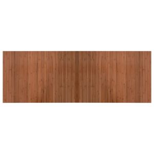 vidaXL Килим, правоъгълен, кафяв, 70x200 см, бамбук