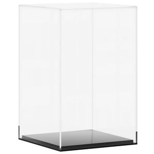 vidaXL Кутия витрина, прозрачна, 14x14x22 см, акрил