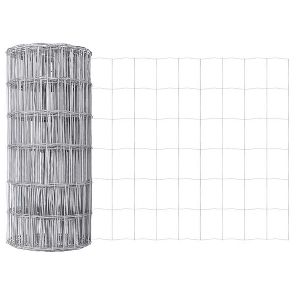 vidaXL Европейска ограда 0,4 x 10 м Желязо с PVC покритие