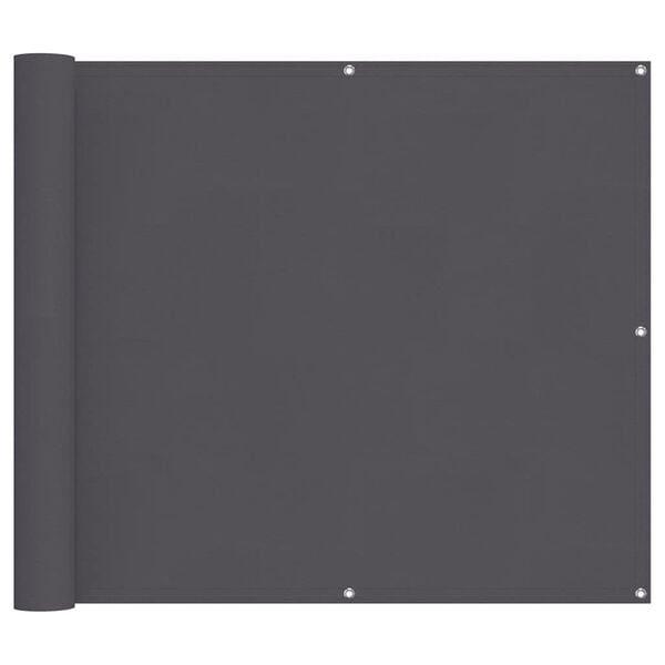 vidaXL Балконски параван антрацит 90x1000 см 100% полиестер оксфорд