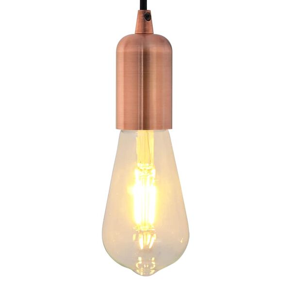 vidaXL Лампи 2 бр Червен бронз E27