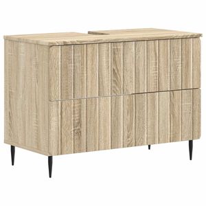 vidaXL Шкаф за мивка в баня ZWOLLE Дъб сонома 82 x 41 x 58,5 см