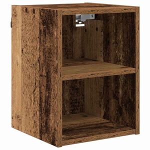 vidaXL Висящ шкаф Старо дърво 30 x 29,5 x 40 см Инженерно дърво
