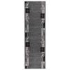 vidaXL Килим с пътека FLORNES Тъкан Сиво Листа 67 x 250 cm ПП 7 mm