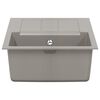vidaXL Мивка Сив 780 x 500 мм 80% Кварц и 20% Смола