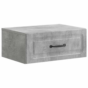vidaXL Спален шкаф с монтаж на стена Бетонно сиво 49 x 34,5 x 20 см