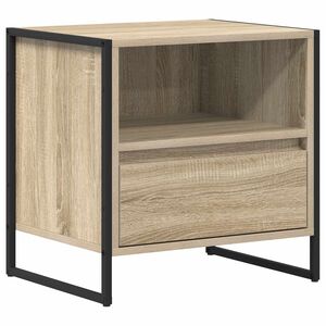 vidaXL Нощно шкафче Сонома 50 x 39,5 x 50 см Инженерна дървесина