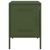 vidaXL Нощно шкафче, маслиненозелено, 36x39x50,5 см, стомана