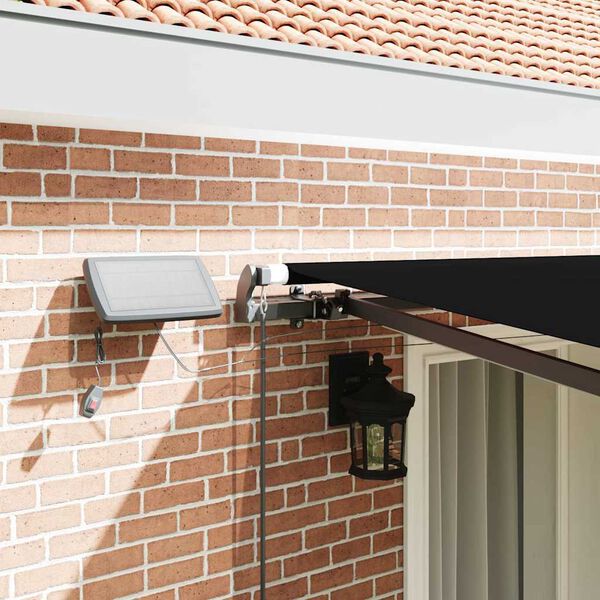 vidaXL Сгъваем навес Черно 400 &times; 350 cm текстил