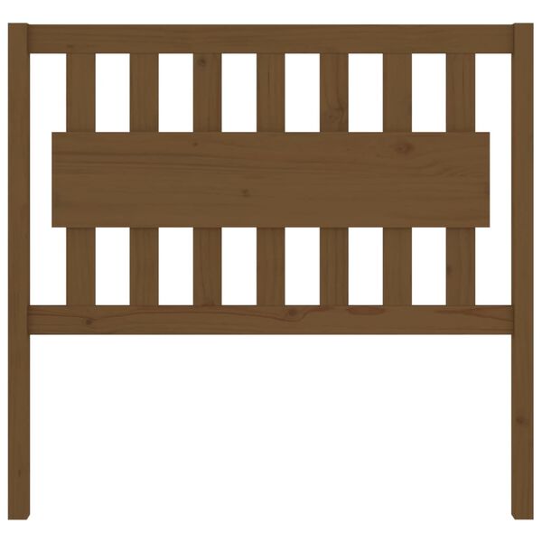 vidaXL Горна табла за легло, меденокафява, 105,5x4x100 см, бор масив