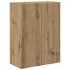 vidaXL TV стенен шкаф 59,5 x 31 x 80 см Дъб Инженерна дървесина