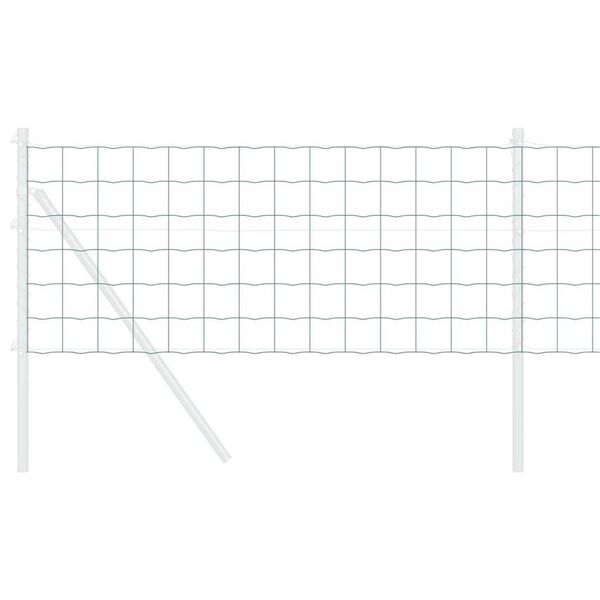 vidaXL Европейска ограда Зелен 0.6 x 25 м Желязо с PVC покритие